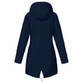 thumbnail image 4 of Meichang Manteau de Pluie Femme avec Capuche Imperméable à Fermeture Éclair Anorak de Pluie Grande Taille Extérieur Randonnée Coupe-Vent Imperméable Manteau à Capuche Vêtement d'Extérieur, 4 of 5