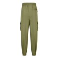 thumbnail image 4 of jsaierl Cargo Pants for Men Casual Outdoor Tactical Pants Drawstring Lightweight Solid Hiking Work Pants with Multi Pockets, 4 of 7