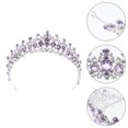 thumbnail image 2 of Miangastore Couronne en Strass Alliage de Zinc Style de Mariée 1Pcs 6.3X6.3X2.0In, 2 of 8