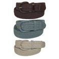 thumbnail image 1 of CTM® Ceinture Tressée Élastique Extensible (Lot de 3 Couleurs) (pour Hommes), 1 of 2