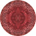 thumbnail image 1 of Ahgly Company Tapis Rond Lavable en Machine Intérieur Transitionnel Rouge Canneberge, 5 Pieds Rond, 1 of 7