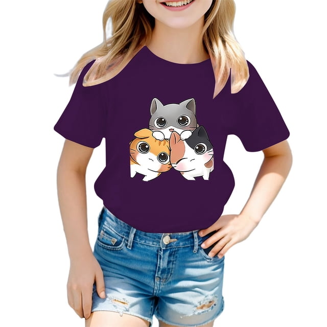 Girls Ruffle Long Sleeve Shirt Long Sleeve Thermal Shirt Girls 2t Girls Cat Top Kids Long Sleeve Tops Packs Shorts for Girls Size 6 Cat And Tops Girls 2t Long Sleeve Shirts Girls