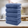 thumbnail image 4 of 5 Pcs Cotton Towel Set, European American Style Border Face Wash Cloth, Absorbent Fast Drying, Natural Soft Comfortable, Multi-Scene Use, Wholesale Gift Package, 4 of 6