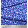thumbnail image 2 of Soimoi Cotton Cambric Fabric Abstract & Circle Geometric Fabric Prints by Yard 42 Inch Wide, 2 of 5