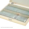 thumbnail image 2 of KKmoon 100-Places Wooden Slide Storage Box with Numbered Slots Contents Sheet for Prepared Microscope Slides, 2 of 7