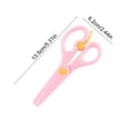 thumbnail image 3 of SIYTUAU Pink Safety Scissors For Kids Paper Craft Plastic Material 5.31X2.36In Size Rounded Head Wrap To Prevent Injury For School Use Children Craft Tool Pink, 3 of 6