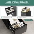 thumbnail image 3 of GloryStar 3-Drawer Lateral File Cabinet with Lock, Heavy Duty Metal Filing Cabinet for Letter/Legal/A4/F4, Space-Saving Vertical Organizer, Easy Assembly, 3 of 9