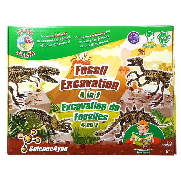 Science4you - Fossil Excavation 4 in 1