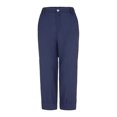 thumbnail image 3 of XZNGL Soft Pajama Pants for Women Casual Solid Color Loose Button Comfortable Straight Pants, 3 of 9