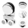 thumbnail image 4 of Shisuyan Rouleau de Porte de Douche Design Pratique en Alliage de Zinc 1Ensemble 2.8x1.8in, 4 of 9