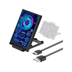 3.5 de pouce IPS USB Mini Écran AIDA64 PC CPU RAM HDD Affichage de la température de l'ordinateur de moniteur de données Type-C sous écran