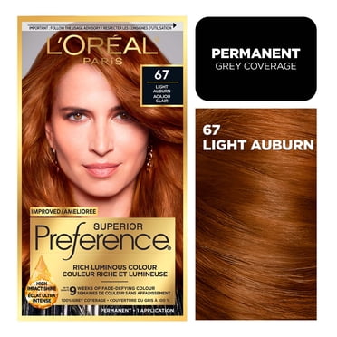 L'Oreal Paris Superior Preference Permanent Hair Color, Oil-in-Gel, Light Auburn, 1 unit