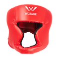 thumbnail image 4 of jinwen Casque de Boxe Absorption d'Impact Protection de Tête pour Karaté Rouge Petit, 4 of 9