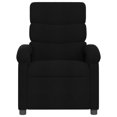 thumbnail image 2 of vidaXL Massage Recliner Chair Black Fabric, 2 of 5