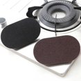thumbnail image 4 of relayinert Sponge Brush Eraser Scrub Handle Grip Sink Pots Bowl Kitchen Cleaning Tool black 1Set, 4 of 6