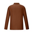 thumbnail image 3 of Jalioing Men's Collared Shirt Long Sleeve Button Golf Shirts Business Casual Ribbed Stretchy Pullover Tee, 3 of 5