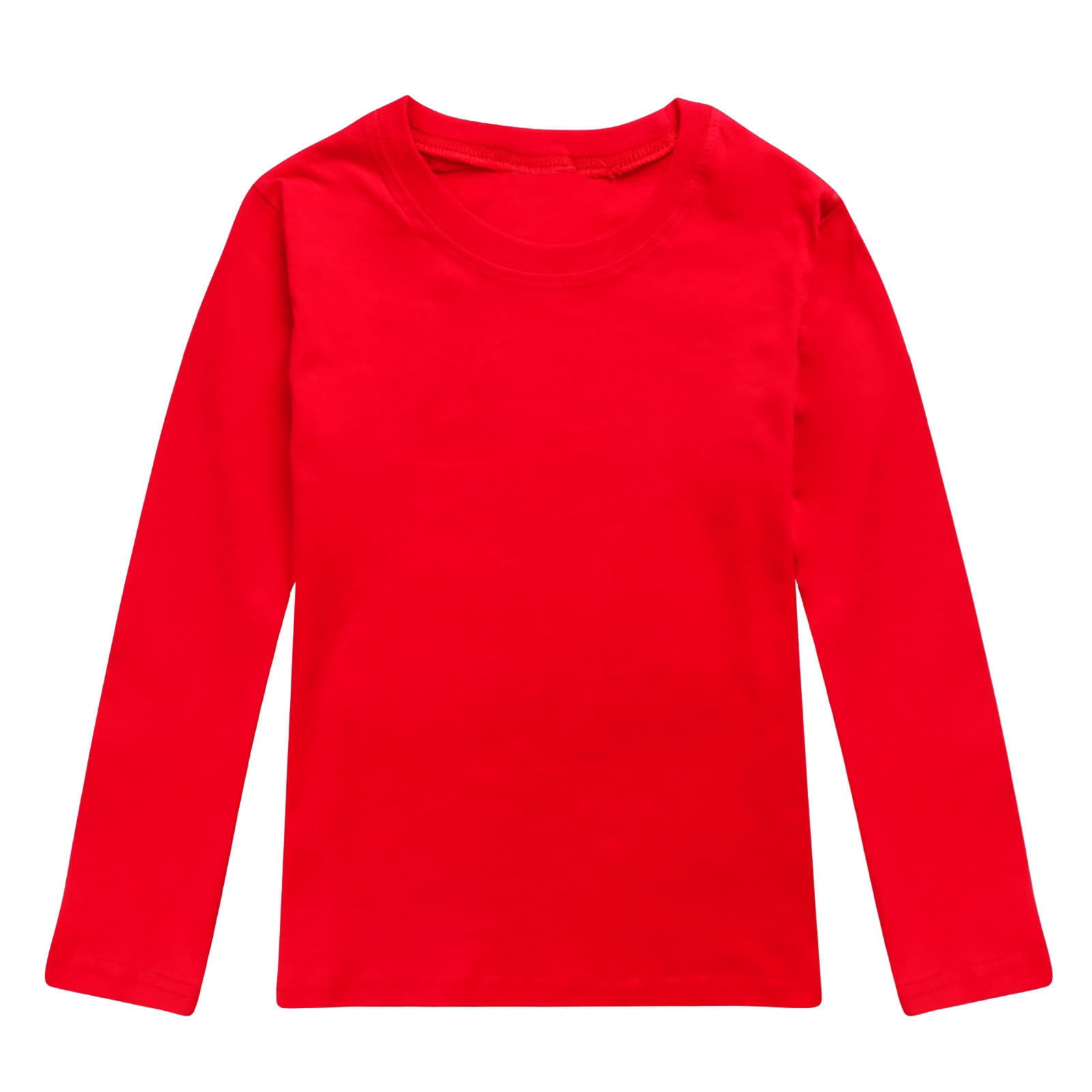 TIEVOSA Garçons Filles Automne Manches Longues T-Shirt Uni à Imprimés Hauts pour 2-3 Ans