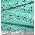 thumbnail image 2 of Soimoi Polyester Crepe Fabric Colorful Bottle Decor Fabric Printed Yard 52 Inch Wide, 2 of 3