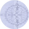 thumbnail image 1 of Ahgly Company Tapis d'Intérieur Lavable en Machine Carré Bleu Denim, 3 Pieds Carré, 1 of 7