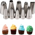 thumbnail image 1 of Cake Decorating Icing Piping Tip Set, 10 X-Large Decorating Tips, 1 of 5