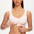 thumbnail image 4 of MELENECA Soutien-Gorge Posture Sans Armatures à Fermeture devant pour Femme Rose Doux 34C, 4 of 4