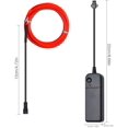 thumbnail image 4 of Wire Neon Light Cord EL Cable Neon Wire For Halloween Christmas Parties And Party Lighting (Red, 5m), 4 of 7