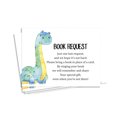 thumbnail image 1 of Inkdotpot 30Dinosaur Jungle Animals Baby Shower Book Request Cards Bring A Book Instead Of A Card Baby Shower Invitations Inserts Games, 1 of 6
