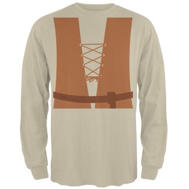 Halloween Medieval Peasant Costume Mens Long Sleeve T Shirt