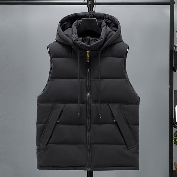 EGNMCR Puffer Vest Women, Sleeveless Parkas for Women, Women's Winter Thickened Hoodless Plus Fleece Down Jacket For Cold Protection And Warmth Women Coat