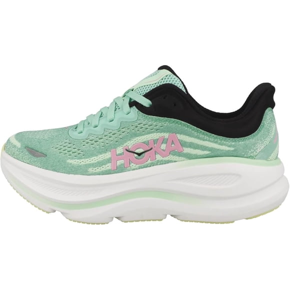 Hoka Bondi 9 Bleu Spark/Menthe Fluorite Chaussures de Course pour Femmes