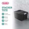 thumbnail image 2 of Sterilite Bac de Rangement Industriel Robuste Empilable de 19 Gal avec Couvercle, Lot de 12, 2 of 12