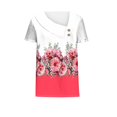 thumbnail image 4 of SDNall Chemise à Manches Courtes Imprimée pour Femmes Printemps/été, T-shirt Décontracté à Boutons Imprimé, 4 of 9