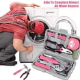 thumbnail image 3 of HLONK 18/19/20Pcs Household Tool Set Portable Household Basic Hand Tool Set Multi-functional Home Tool Kit with Pliers Hammers Wrench and Screwdrivers for DIY Building Home Maintenance, 3 of 10