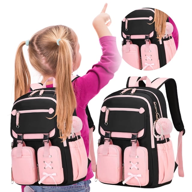 Stylish High Capacity Backpack For Girls Casual Shoulder Bag With Multiple Compartments For School And Daily Use Stationery Pens Craft Tables for Adults Stationery Cards And Envelopes Set Kids Craft