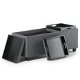 thumbnail image 3 of WyndenHall Franklin Extra Large Rectangular Storage Ottoman with 3 Serving Trays, 3 of 7