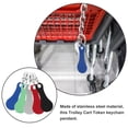 thumbnail image 2 of 5Pcs Shopping Trolley Token Key Ring Colored Trolley Token Coin Keyring Supermarket Shopping Cart Token, 2 of 5