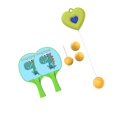 thumbnail image 2 of pitrice Indoor Hanging Table Tennis Trainer Self Workout Set Button Portable green 2 Paddles, 2 of 9