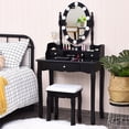 thumbnail image 3 of Costway Makeup Vanity Dressing Table Set w/10 Dimmable Bulbs and Touch Switch Black, 3 of 10