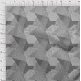 thumbnail image 3 of oneOone Velvet Light Gray Fabric Triangle Geometric Sewing Material Print Fabric By The Yard 58 Inch Wide, 3 of 5
