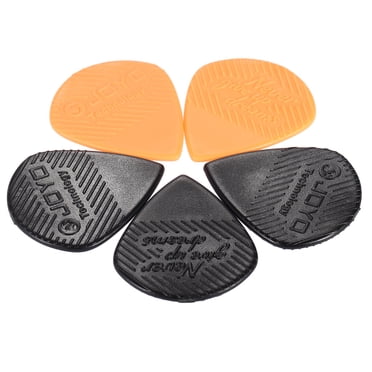 Yeacher 5pcs Triangle Shape Guitar Pick Plectrum 3pcs in Black 2pcs in Orange
