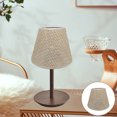 thumbnail image 2 of Rattan Lamp Shade Woven Lampshade for Table Lamp Chandelier Ceiling Rose Gold, 2 of 8