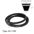 thumbnail image 2 of Unique Bargains 1100mm Inner Girth 10mm Width Cogged V Belts, Neoprene Rubber, for Power Transmission, 2 of 6