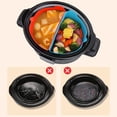 thumbnail image 1 of YAOMOBB Dual Compartment Slow Cooker Liner Eco Friendly Silicone Slow Stew Pot Liners High Temperature Resistant 2Pcs Set, 1 of 7