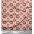 thumbnail image 1 of Soimoi Rayon Fabric Floral Block Fabric Prints by Yard 42 Inch Wide, 1 of 3