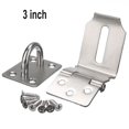 thumbnail image 1 of MYG 90 Degrees Latch Lock Hasp And Staple For Padlock Gate Door Shed Stainless Steel, 1 of 8