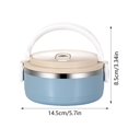 thumbnail image 3 of TIELUTT Bento Isolé pour Adultes, Contenant de Préparation de Repas Étanche avec Récipient de Préparation de Repas Amovible et Réutilisable, Rangement pour Fromage, Sac pour Pommes de Terre pour Micro-Ondes, Scellage sous Vide, Contenant à Café, Rangement pour Café Hermétique, 3 of 7