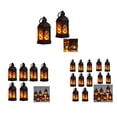thumbnail image 2 of Becaristey 2pcs/set European Style Ambient Light Lanterns Decorative Indoor Size Desktop black*6PCS 1Set, 2 of 6