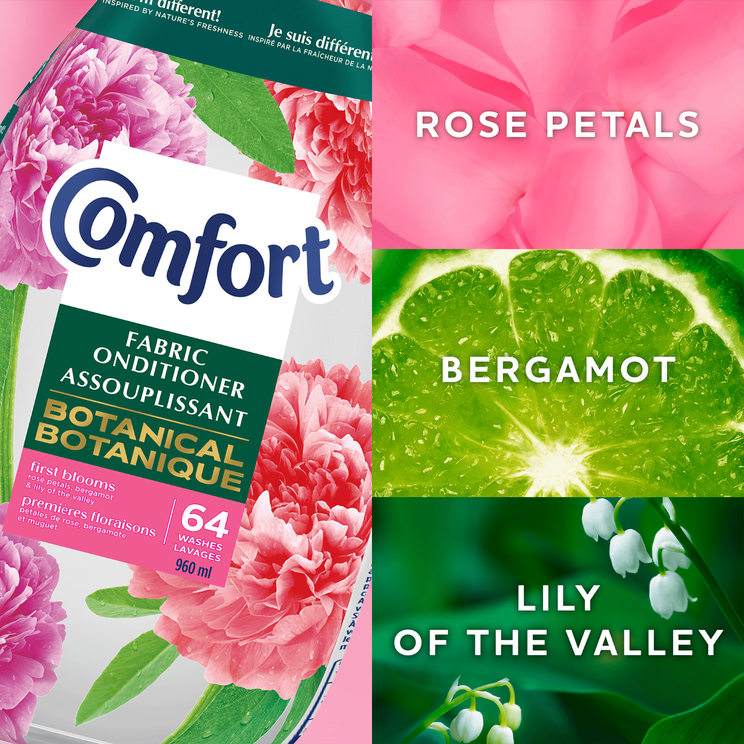 Comfort Fabric Conditioner First Blooms 64W 960ml