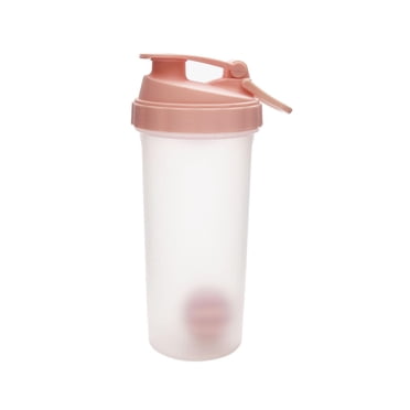 Mainstays Solid Pink Plastic Shaker Bottle 1pc