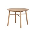 thumbnail image 1 of Baxton Studio Table à Manger en Bois de Caoutchouc Finition Chêne Brun Moderne Mi-Siècle, 1 of 5